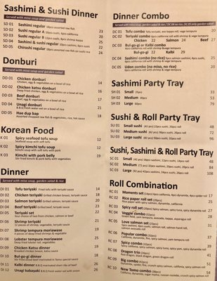Menu photo 5 Tomo Sushi Mississauga, ON Menu photo 5 Tomo Sushi Mississauga, ON