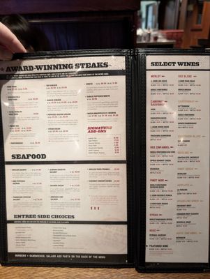Menu photo 5 Ruby River Steakhouse Reno, NV