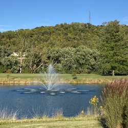 Twin Oaks Golf and Magnolia Room - Lake behind wedding venue.