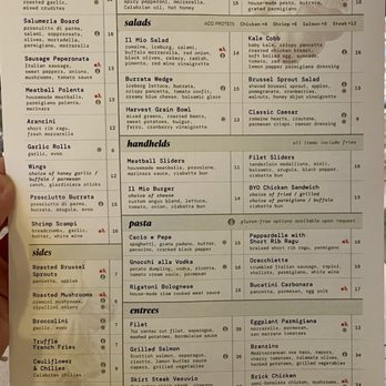 Il Mio - Menu 1.29.22 - Italian Near Me - Clarendon Hills, Illinois