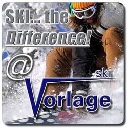 Ski Vorlage