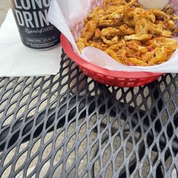 Hot Fried Banana Peppers and Long drink (of course)