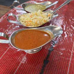 Pupuseria & Comida Salvadorena - Sauces and coleslaw (Curtido)