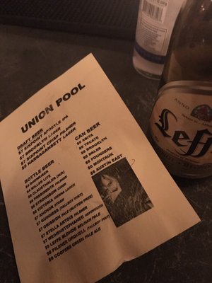Menu photo 3 Union Pool Brooklyn, NY