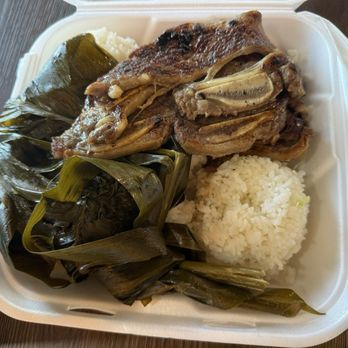 Wills Hawaiian BBQ - 07/05/2026 - Half & Half Combo: Pork Lau Lau and Short Ribs $15.75 - Hawaiian Near Me - Henderson, Nevada Wills Hawaiian BBQ - 07/05/2026 - Half & Half Combo: Pork Lau Lau and Short Ribs $15.75 - Hawaiian Near Me - Henderson, Nevada