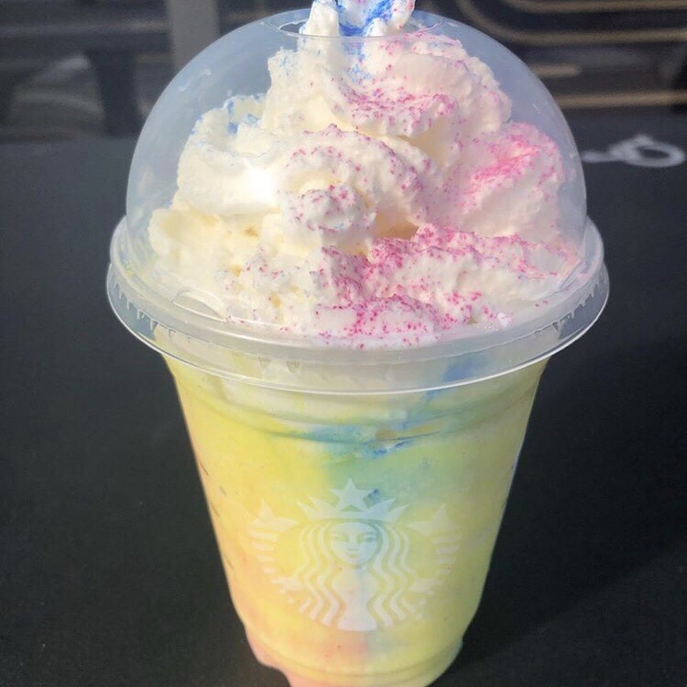 Starbucks - Tie-Dye Frappuccino!!! - Coffee & Tea Near Me - Santa Barbara, California