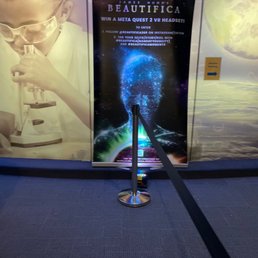 Signage for special show in the dome.