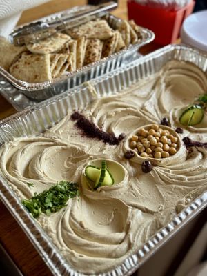 Hummus and Pita by null