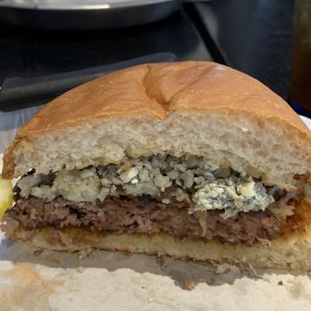 Beyond Burger - Look at that Black and Blue Burger!  Absolutely delicious!  It's large! - Burgers Near Me - Texas City, Texas