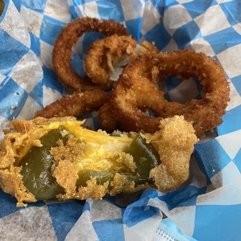 1886 Humble Backyard - Fried stuffed cheese jalapeños - Lounges Near Me - Humble, Texas 1886 Humble Backyard - Fried stuffed cheese jalapeños - Lounges Near Me - Humble, Texas