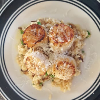 Bud's Fish Market - Bud's diver scallops with mushroom risotto - Seafood Markets Near Me - Branford, Connecticut Bud's Fish Market - Bud's diver scallops with mushroom risotto - Seafood Markets Near Me - Branford, Connecticut