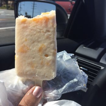Paleteria Azteca - Peach paleta - Desserts Near Me - Tustin, California Paleteria Azteca - Peach paleta - Desserts Near Me - Tustin, California