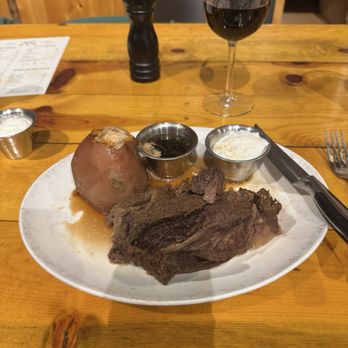 Gun Barrel Steak and Game House - End cut bison prime rib - Steakhouses Near Me - Jackson, Wyoming Gun Barrel Steak and Game House - End cut bison prime rib - Steakhouses Near Me - Jackson, Wyoming