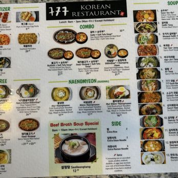 777 Korean Restaurant - Menu - Korean Near Me - Las Vegas, Nevada