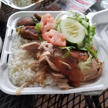 Dominican Restaurant 5 - White rice and black beans with pernil - Dominican Near Me - Deer Park, New York Dominican Restaurant 5 - White rice and black beans with pernil - Dominican Near Me - Deer Park, New York