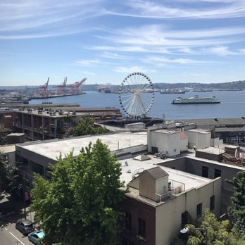 Lowell's Restaurant - Great view of the Seattle waterfront from our seats.  Gorgeous summer day! - American Near Me - Seattle, Washington