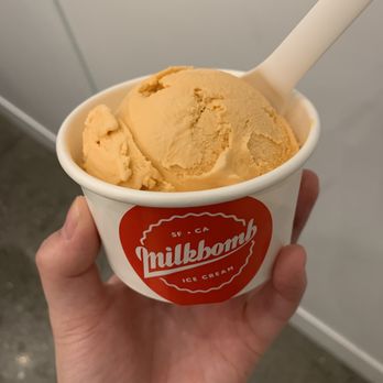 Milkbomb Ice Cream - thai tea in cup - Ice Cream & Frozen Yogurt Near Me - Berkeley, California