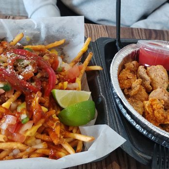 Zero Degrees - Carne asada fries - don't recommend Popcorn chicken - recommend - Coffee & Tea Near Me - Houston, Texas Zero Degrees - Carne asada fries - don't recommend Popcorn chicken - recommend - Coffee & Tea Near Me - Houston, Texas