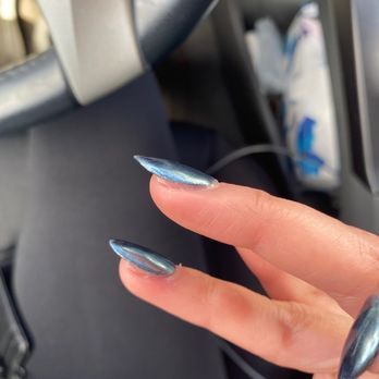 Vibrant Nails & Lashes - After they re-glued the nails (day 6). My real nails are visible... - Nail Salons Near Me - Berkeley, California Vibrant Nails & Lashes - After they re-glued the nails (day 6). My real nails are visible... - Nail Salons Near Me - Berkeley, California