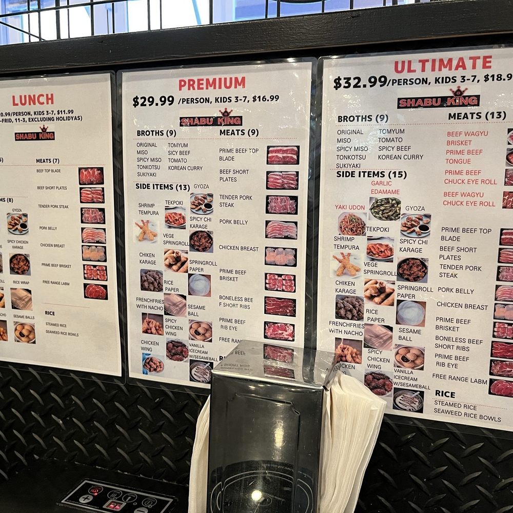 Shabu King - Menu - Buffets Near Me - Dublin, California Shabu King - Menu - Buffets Near Me - Dublin, California