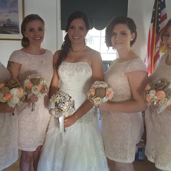 Makeup by Karen Lee - Our hair and makeup lasted all day even though it was hot! (note: 2nd from left didn't use the services, she still looked beautiful!) - Makeup Artists Near Me