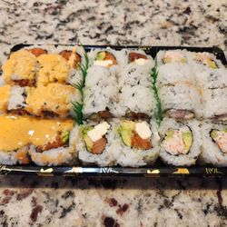 Hokkaido Sushi - Spicy Tuna roll, Philadelphia Roll, California Roll