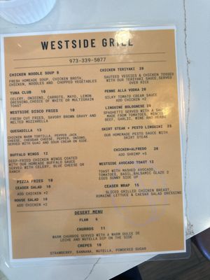 Menu photo 2 Westside Grill Diner Paterson, NJ Menu photo 2 Westside Grill Diner Paterson, NJ