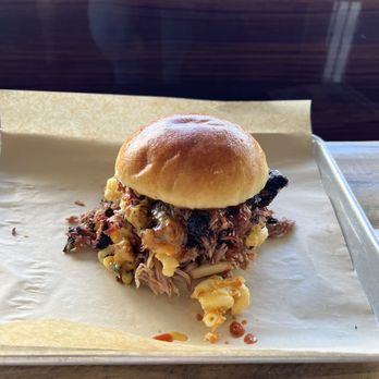 Fat Boyz - brisket with Smoked Mac and Cheese - Barbeque Near Me - Deerfield Beach, Florida