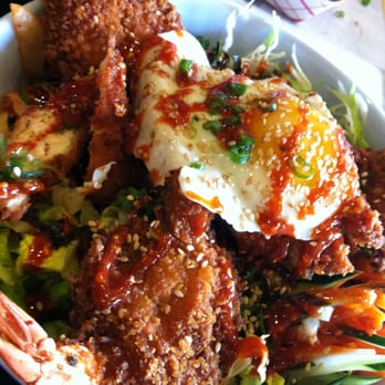Bop N Grill - Bibimbop w/ shrimp - Burgers Near Me - Chicago, Illinois Bop N Grill - Bibimbop w/ shrimp - Burgers Near Me - Chicago, Illinois