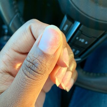 Sunny Nails and Spa - This is what my nails looked like after her. - Nail Salons Near Me - Glen Burnie, Maryland