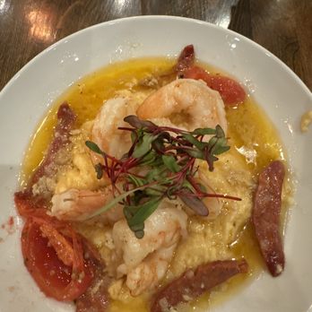 Back Bistro - Prawns and Polenta - New American Near Me - Folsom, California
