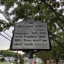 Jonathan Worth Historical Marker - It's still here, six years later!