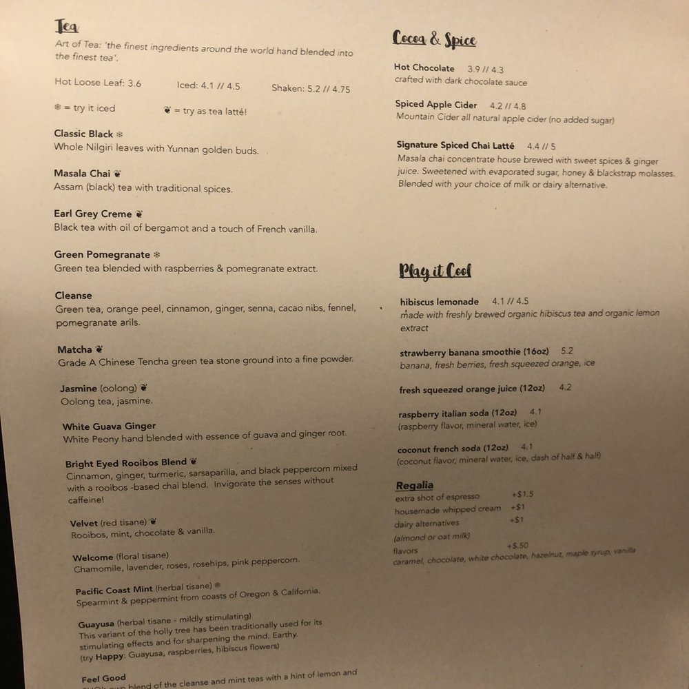 Two Hearted Queen - Menu - Coffee & Tea Near Me - Chicago, Illinois Two Hearted Queen - Menu - Coffee & Tea Near Me - Chicago, Illinois