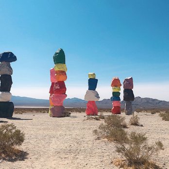 Seven Magic Mountains - Seven Magic Mountains - Public Art Near Me - Las Vegas, Nevada