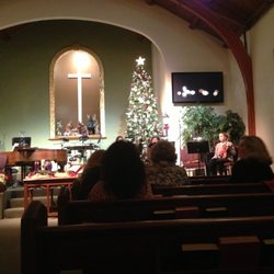 North Sound Church - Waiting for a service to start the evening of the 24th of December (Christmas Eve) 2013.