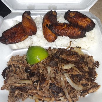 Habana's Boardwalk - Vaca Frita, with white rice, plantains - Cuban Near Me - Tallahassee, Florida
