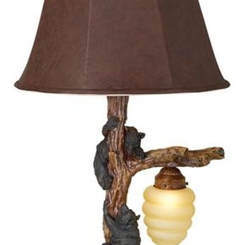 The Red Barn - Add the perfect touch to your mountain retreat with the Honey Bear Table Lamp! - Lighting Fixtures & Equipment Near Me - Big Bear Lake, California