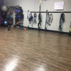 Anytime Fitness - Spacious gym room with equipment.. and mirrors! Love love love the mirrors!!