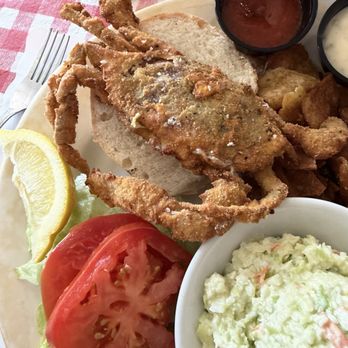 Oyster Creek Inn - Soft shell crab sandwich - Seafood Near Me - Leeds Point, New Jersey Oyster Creek Inn - Soft shell crab sandwich - Seafood Near Me - Leeds Point, New Jersey