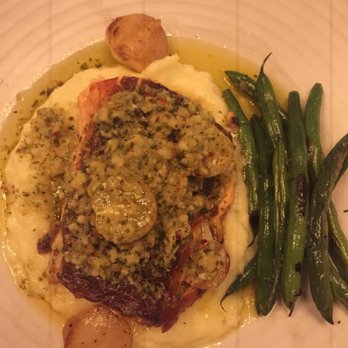 Saint & Second - Skuna Bay Salmon with Creme Fraiche mashed and green beans - New American Near Me - Long Beach, California Saint & Second - Skuna Bay Salmon with Creme Fraiche mashed and green beans - New American Near Me - Long Beach, California