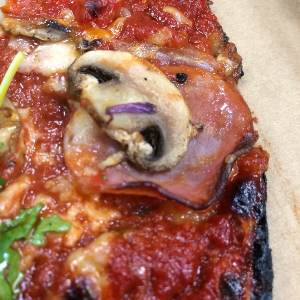 Blaze Pizza - Poorly spread sauce and no cheese or toppings. - Pizza Near Me - Glendale, California Blaze Pizza - Poorly spread sauce and no cheese or toppings. - Pizza Near Me - Glendale, California