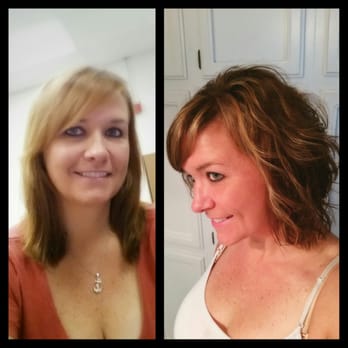 Hair By Lisa - Another awesome cut and color by Lisa! The left, before. Right, after! So happy with it! - Hair Stylists Near Me Hair By Lisa - Another awesome cut and color by Lisa! The left, before. Right, after! So happy with it! - Hair Stylists Near Me