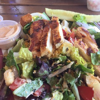 Ragged Ass Saloon - Southwestern chicken salad- yummy - Dive Bars Near Me - Saint James City, Florida