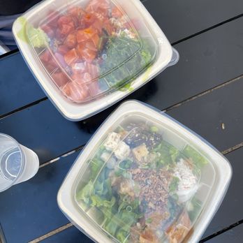 Go Fish Poke Bar - Top to bottom: Large Fish ($18) + Seaweed Salad ($1) and Regular Fish - Poke Near Me - Palo Alto, California Go Fish Poke Bar - Top to bottom: Large Fish ($18) + Seaweed Salad ($1) and Regular Fish - Poke Near Me - Palo Alto, California