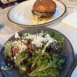 Southwest burger & side salad