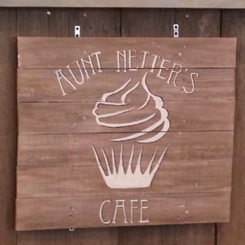 Aunt Netters Cupcakes - a sign for a cafe - Cupcakes Near Me - Lecompton, Kansas
