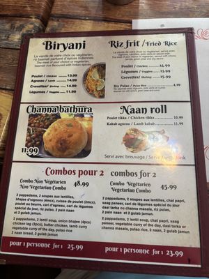 Menu photo 1 Namasté Inde Montreal, QC Menu photo 1 Namasté Inde Montreal, QC