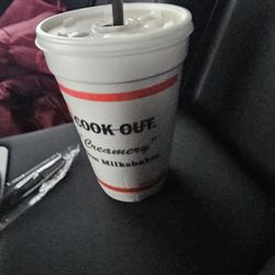 Cook Out - Peanut butter, banana and Reese's cup milkshake