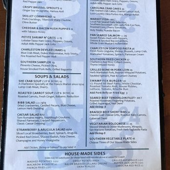 The Swamp Fox Restaurant - Menu - Southern Near Me - Charleston, South Carolina The Swamp Fox Restaurant - Menu - Southern Near Me - Charleston, South Carolina
