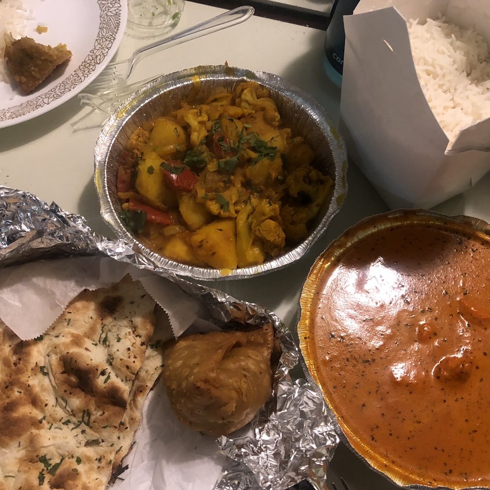India Kitchen Tustin, CA - Chicken Tikka Masala Garlic Naan Bread - Indian Near Me - Tustin, California